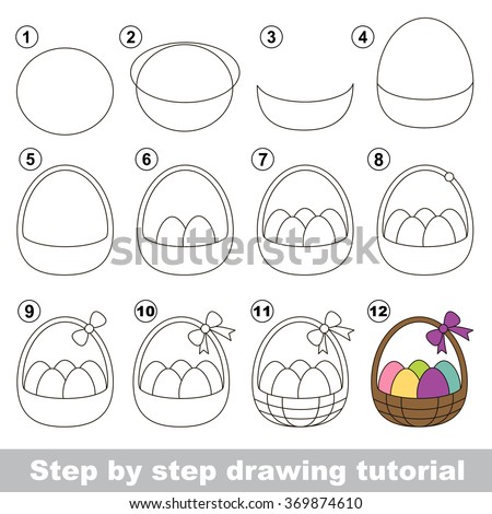 How To Draw A Easter Basket How To Draw A Easter Basket
