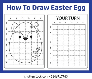 How To Draw Easter Egg for kids