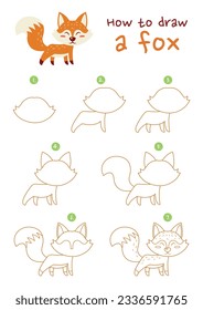 How to draw fox
