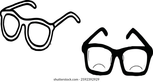 How to draw a Glasses easy and step by step 