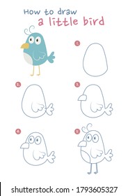 5,922 Easy Birds To Draw Images, Stock Photos & Vectors | Shutterstock