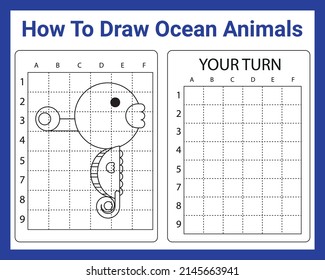 How To Draw Ocean Animals for kids