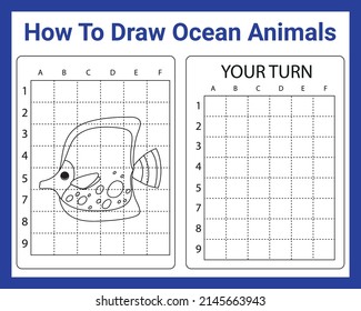 How To Draw Ocean Animals for kids