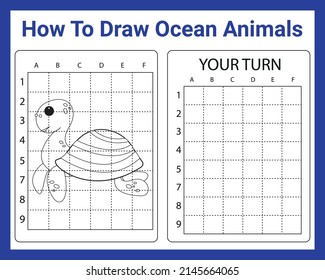 How To Draw Ocean Animals for kids