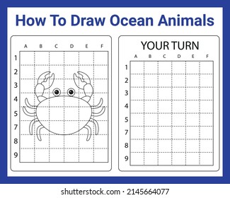 How To Draw Ocean Animals for kids