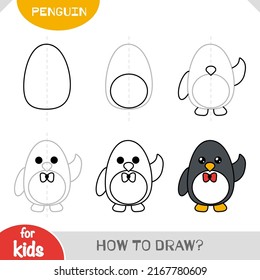 41 Drawing Cartoon Penguin Step By Images, Stock Photos & Vectors |  Shutterstock