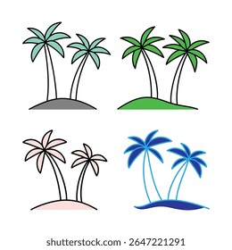 How to Draw Small Palm Trees