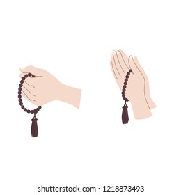 How to hold Buddhist prayer beads