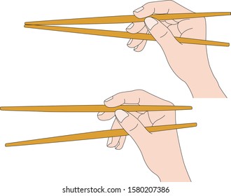 How to hold chopsticks correctly