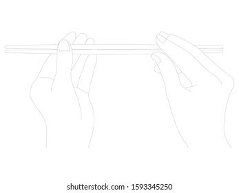 How to hold chopsticks correctly - Add your hands.