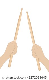 how to hold drumsticks vector images types of percussion instruments music
