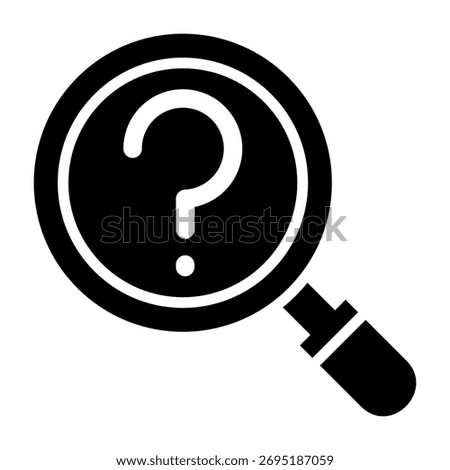 How Icon Glyph Design Vector Illustration