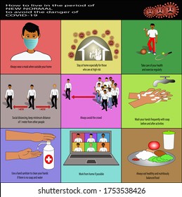 Cómo vivir en el periodo de
Nueva normalidad
para evitar el peligro de
Covid-19