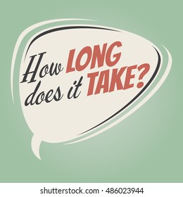 how long does it take retro speech balloon