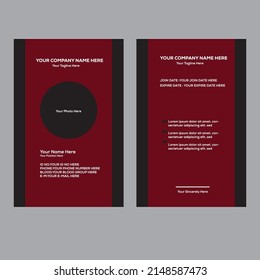 how to make a id card design a custom graphic template.