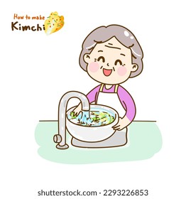 How to make kimchi vector.