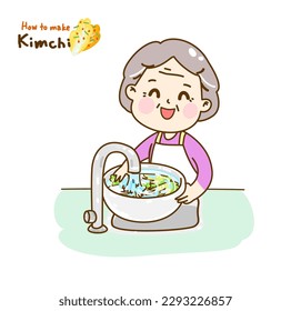 How to make kimchi vector.