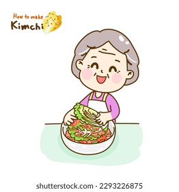 How to make kimchi vector.