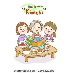 How to make kimchi vector.