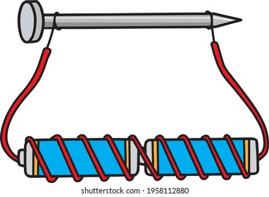  how to make a magnet .magnet vector illustration isolated on white background.