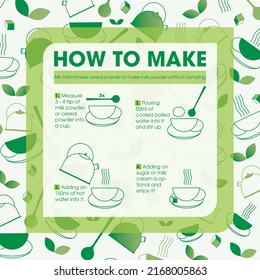 How to make mix Vietnamese cereal powder or milk powder without clumping