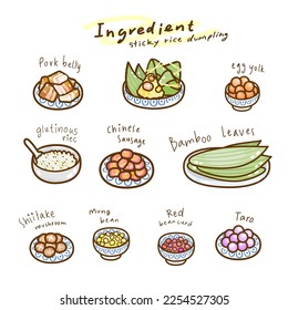  How to make zongzi sticky rice dumpling.
