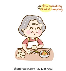 how to making Chinese dumpling.