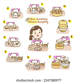 how to making Chinese dumpling.