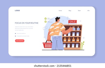 How to manage stress instruction concept. Keeping a daily routine, focus on it. Frustrated character with anxiety and confusion. Psychological support, emotional help. Flat vector illustration