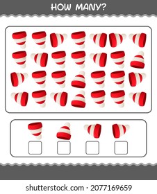 How many cartoon beanie. Counting game. Educational game for pre shool years kids and toddlers