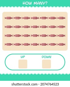 How many cartoon candy. Counting game. Educational game for pre shool years kids and toddlers