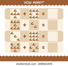 How many cartoon christmas cake. Counting game. Educational game for pre shool years kids and toddlers
