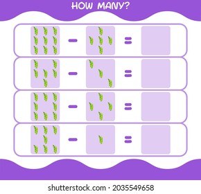How many cartoon edamame. Counting game. Educational game for pre school  years kids and toddlers