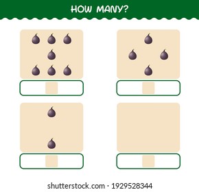 How many cartoon fig. Counting game. Educational game for pre shool years kids and toddlers