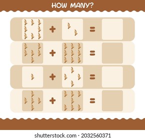 How many cartoon ginger. Counting game. Educational game for pre shool years kids and toddlers