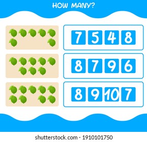 How many cartoon lime. Counting game. Educational game for pre shool years kids and toddlers