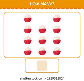 ¿Cuántos linchamientos de dibujos animados? Juego de conteo. Juego educativo para niños y niños en edad preescolar