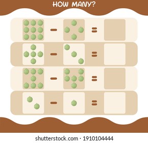 How many cartoon melon. Counting game. Educational game for pre shool years kids and toddlers