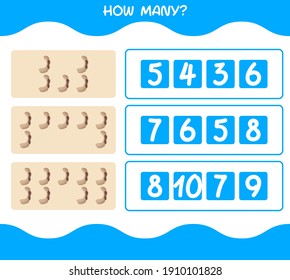 How many cartoon tamarind. Counting game. Educational game for pre shool years kids and toddlers