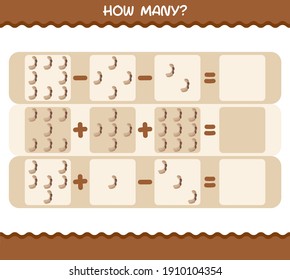 How many cartoon tamarind. Counting game. Educational game for pre shool years kids and toddlers