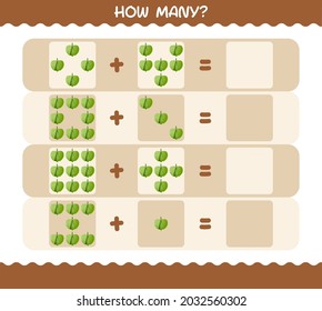How many cartoon tomatillo. Counting game. Educational game for pre shool years kids and toddlers