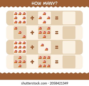 How many cartoon turkey. Counting game. Educational game for pre shool years kids and toddlers