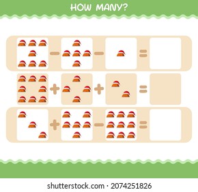 How many cartoon turkey. Counting game. Educational game for pre shool years kids and toddlers