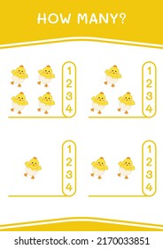 How Many Chick Game Children Vector Stock Vector (Royalty Free ...