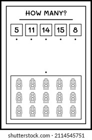 How many christmas lantern, game for children. Vector illustration, printable worksheet