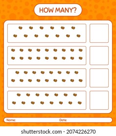 How many counting game with balloon. worksheet for preschool kids, kids activity sheet