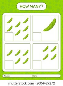 ¿Cuántos de los partidos con melón amargo? hoja de trabajo para niños de preescolar, hoja de actividades para niños, hoja de trabajo imprimible