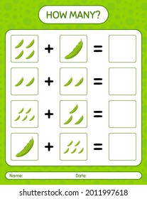 How many counting game with bitter melon. worksheet for preschool kids, kids activity sheet, printable worksheet
