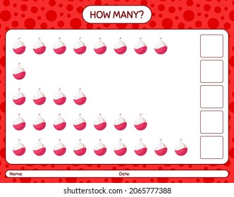How many counting game with chemistry tube. worksheet for preschool kids, kids activity sheet