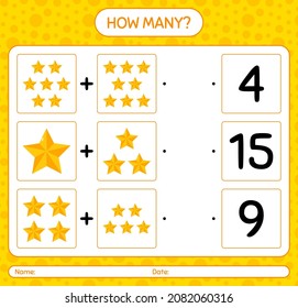 How many counting game with christmas ornament. worksheet for preschool kids, kids activity sheet